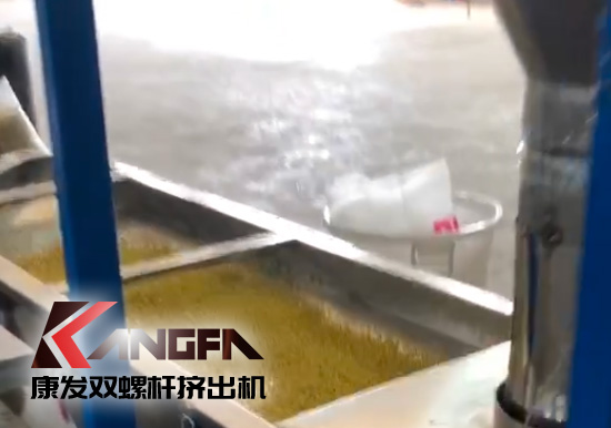單、雙螺桿擠出機優(yōu)勢互補、高效率高產(chǎn)能！康發(fā)塑機JSH-75/180雙階式（雙螺桿/單螺桿）擠出機組試機!