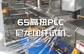 65高扭+PLC，尼龍加纖雙螺桿造粒機(jī)試機(jī)
